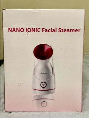 Amconsute,NIB, Nano Ionic Facial Steamer w 5 piece Stainless Steel Skin kit